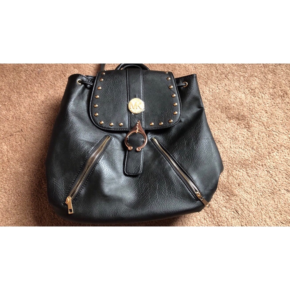 NWOT Michael Kors XL Black Backpack
